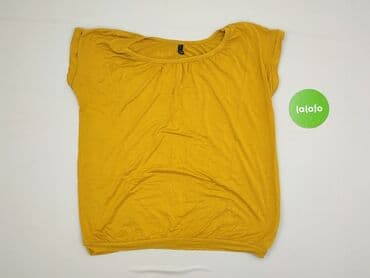 żółte bluzki z krótkim rękawem: Pure, Bluzka damska, rozmiar M — 3