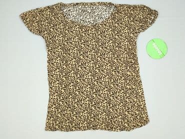 jeansy damskie podarte: Leopard, T-shirt damski, rozmiar M — 2