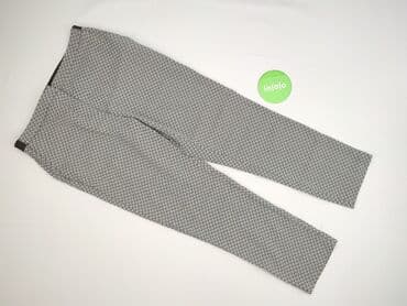 Women: Nutmeg, Material trousers for women, XL — 2