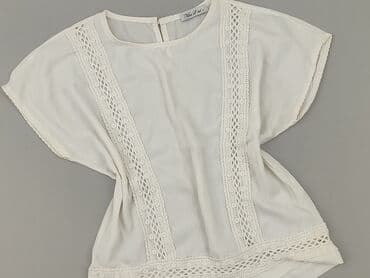 białe bluzki z gipiurą: Bluzka damska, rozmiar S — 2