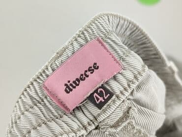 piżama z suwakiem: Diverse, Spodnie materiałowe damskie, XL — 4