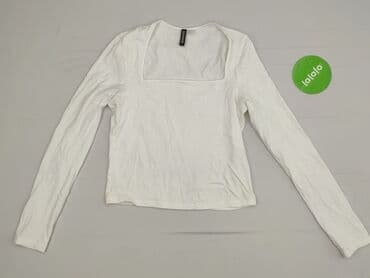 bluzka kwadratowy dekolt h: H&M, Жіноча блуза, розмір S — 2