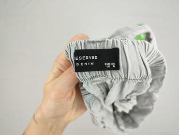 spodnie marszczone w pasie: Denim, Spodnie materiałowe damskie, XS — 4