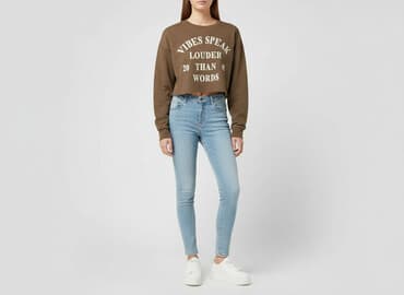 pull and bear bluzy: Bershka, Women`s sweatshirt, size M — 1
