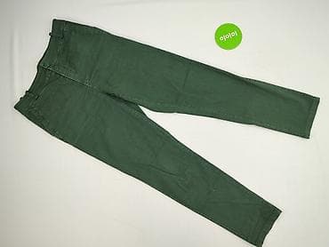 spodnie dril: Unisono, Spodnie materiałowe damskie, rozmiar L — 2