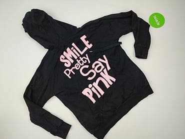 w klapkach tekst: Bluza z kapturem damska, rozmiar M — 3