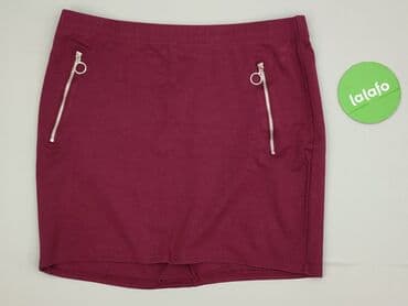 bordowa spódnice midi: Janina, Spódnica damska, rozmiar XL — 3