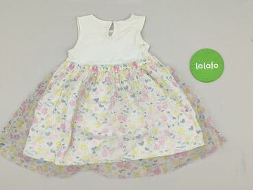 biala sukienka h: Sukienka, 1.5-2 lat, 86-92 cm, stan - Idealny — 3