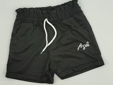 krótkie czarne spodenki materiałowe: Angel, Szorty damskie, rozmiar S — 1