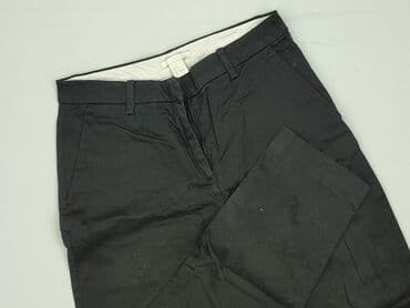 zara woskowane spodnie: H&M, Material trousers for women, size S (EU 36) — 1