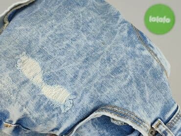 jeansy mom fit z dziurami bershka: Bershka, Szorty damskie, rozmiar S — 6