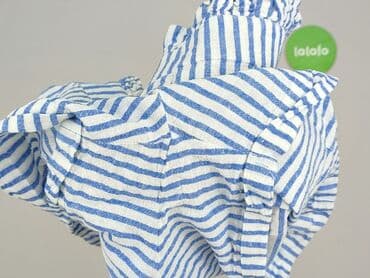 krótkie spodenki z wysokim stanem w paski: Szorty damskie, rozmiar M — 6