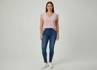 koszulka pod marynarkę damska: Style, T-shirt damski, rozmiar 2XL — 7