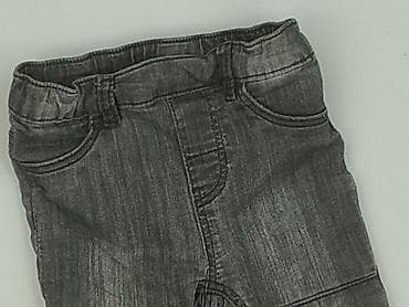 krótka koszula: Spodnie jeansowe, H&M, 6-9 miesięcy, stan - Bardzo dobry — 1