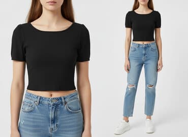 bluzki prazkowane: Cider, Top damski, rozmiar L — 6