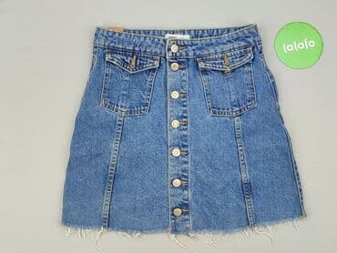 jeans mom slim fit stradivarius: Zara, Spódnica damska, S — 2