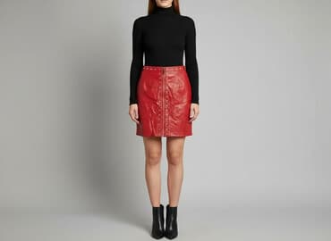 krótkie spódnice skórzane: Spódnica damska, rozmiar S — 1