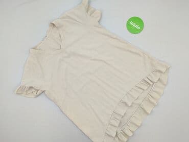 beżowa bluzka z dekoltem w serek: Women's blouse, size 2XL — 3