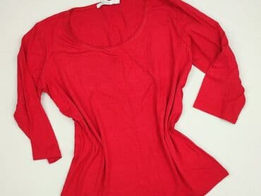 czerwone sukienki plus size: Women's blouse, size L (EU 40) — 1