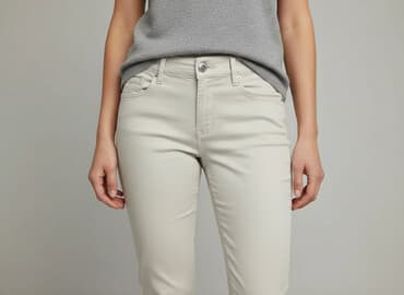 h m spodnie z rozszerzanymi nogawkami: H&M, Spodnie materiałowe damskie, rozmiar S — 1