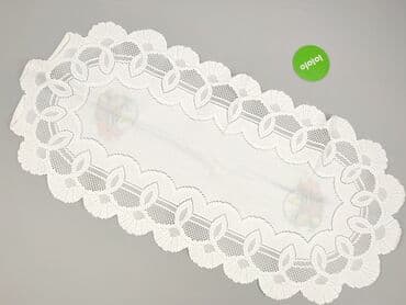 Tekstylia: Obrus 109 x 52, kolor - Biały, stan - Idealny — 3