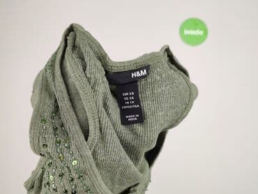 жіноча футболка m eu 38 візерунок принт колір білий: H&M, Top damski, rozmiar XS — 4
