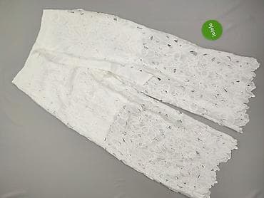koronka na metry: White, Spodnie materiałowe damskie, rozmiar L — 2