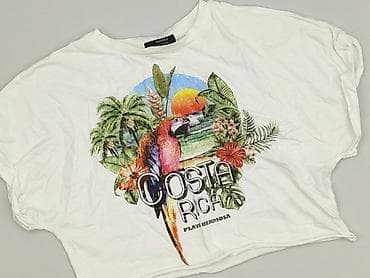 pull and bear white top: Bershka, Top damski, rozmiar XS — 1