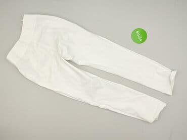 woskowane legginsy z wysokim stanem zara: Material trousers for women, L — 3