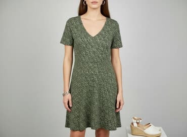 sukienki kopertowe dla puszystych: Sukienka damska, rozmiar L — 6