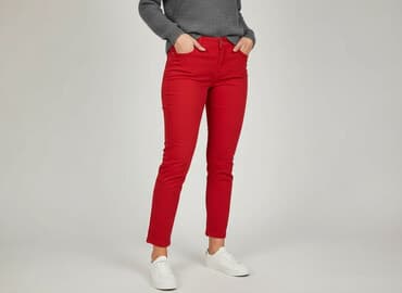 buty koturna: Spodnie materiałowe damskie, rozmiar XL — 7