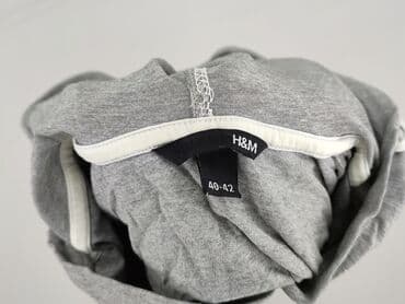 niebieska bluzka h m: H&M, Bluza z kapturem damska, rozmiar L — 5