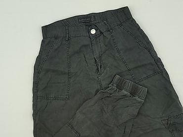 stradivarius cargo czarne: Stradivarius, Spodnie cargo damskie, rozmiar S — 1