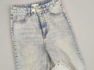 woskowane spodnie z wysokim stanem h m: H&M, Джинси жіночі, розмір S — 2