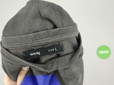 bluzki basic z dekoltem v: Sinsay, T-shirt damski, L — 4