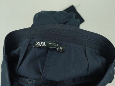 granatowe chinosy damskie: Zara, Spodnie materiałowe damskie, rozmiar S — 4