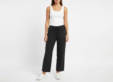 buty vices klapki: H&M Divided, Spodnie materiałowe damskie, rozmiar S — 6