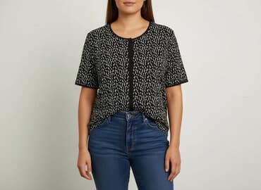 sweter piórkowy na drutach: Studio, Bluzka damska, rozmiar 2XL — 7