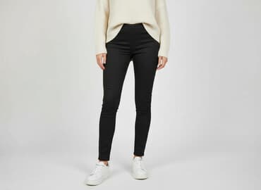 legginsy bawełniane krótkie damskie: Leggings, Legginsy Eleganckie damskie, rozmiar M — 1