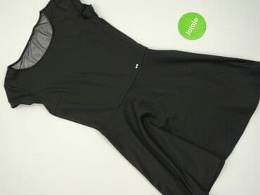 czarna sukienka z rozszerzanymi rękawami: Women`s dress, size S — 3