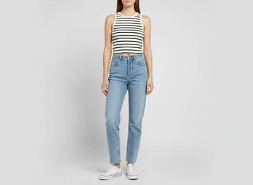 hm bluzki z krótkim rękawem: H&M, Top damski, rozmiar L — 7