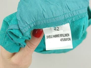 Material trousers for women, size XL (EU 42) — 4
