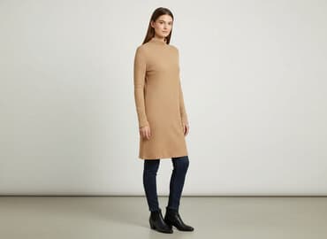 beżowe buty na koturnie ccc: Sukienka damska, rozmiar S — 6