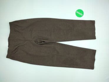 spodnie woskowane brązowe reserved: Spodnie materiałowe damskie, rozmiar XL — 2