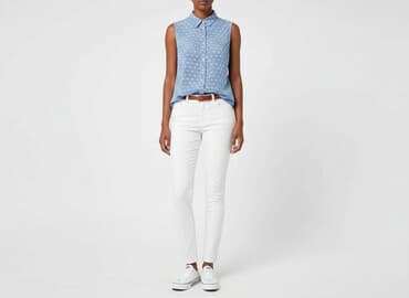 koszulki bez rękawów damskie hugo: H&M, Koszula damska, rozmiar S — 1