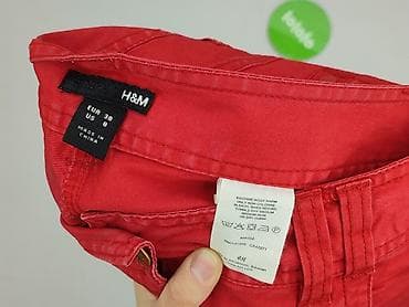 hm czerwone spodnie: H&M, Spodnie materiałowe damskie, rozmiar S — 4