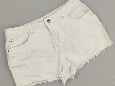 białe krótkie spodenki: Reserved, Szorty damskie, rozmiar L — 2