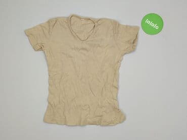 beżowe t shirty oversize: T-shirt damski, rozmiar S — 2