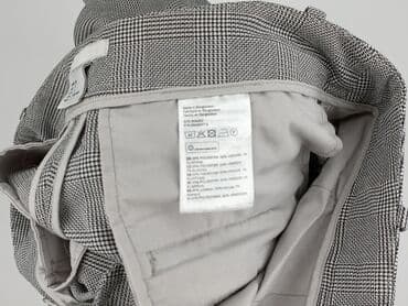 spodnie czerwone w kratę h m: H&M, Material trousers for women, size XS — 6