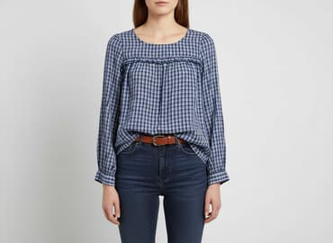 lawendowa bluzki damskie: Bluzka damska, rozmiar L — 6